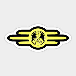 Vault Tec Finger Guns Sticker